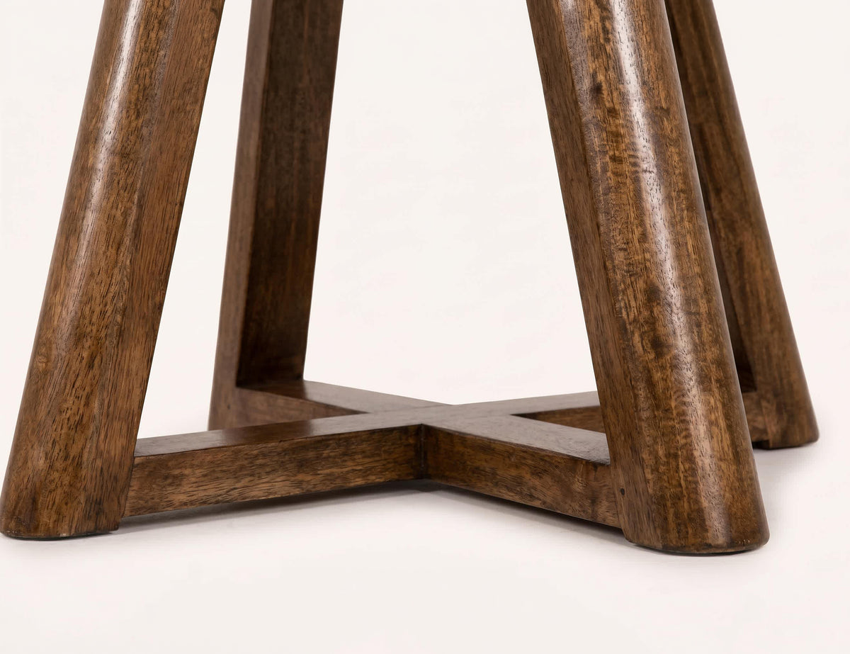 Silver Round Table, Brown, Base