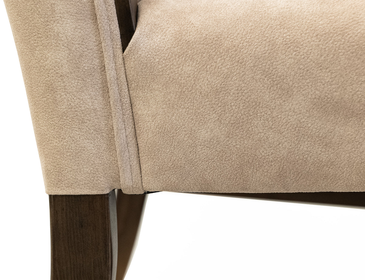 Forge Upholstered Chair, Ivory, Poly Suede - IFD5822CHU