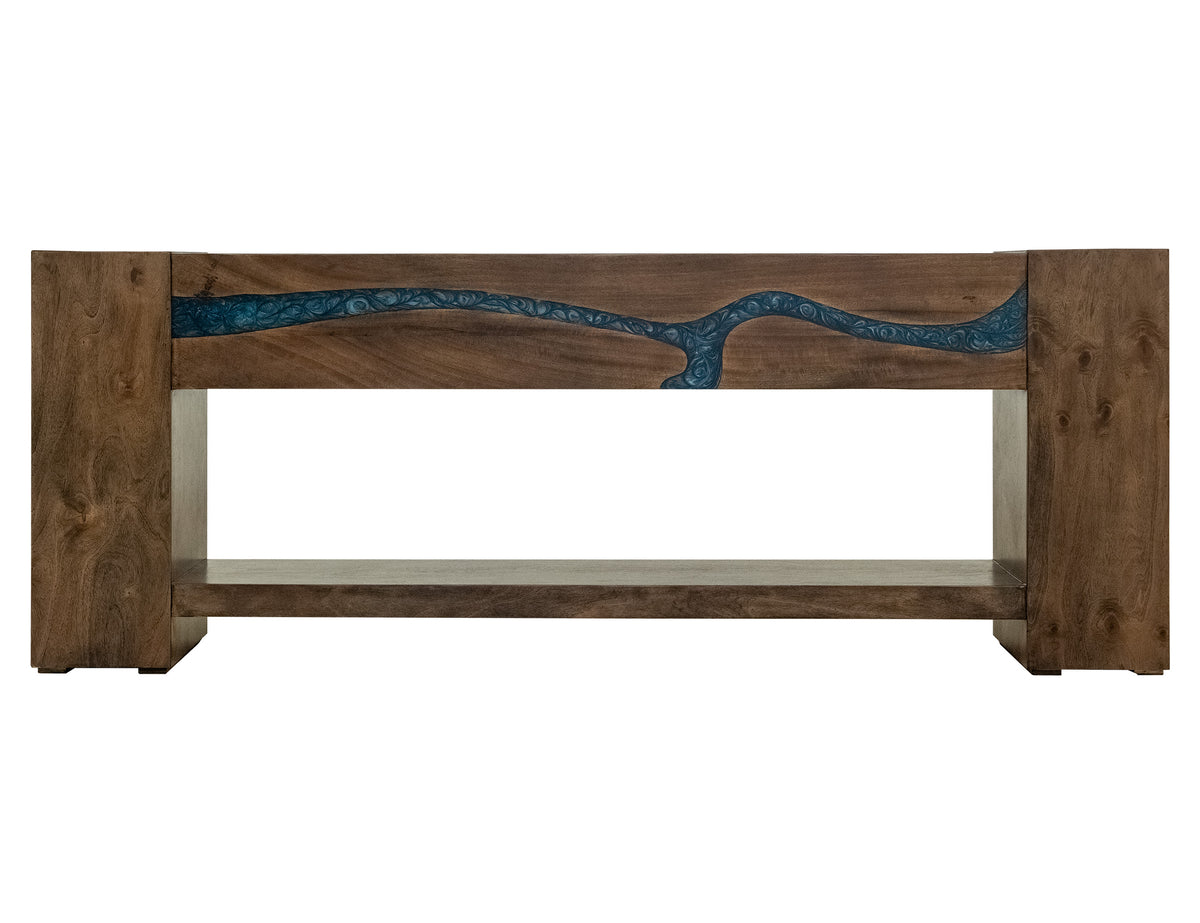 Zaphiro Console, Brown, Solid wood