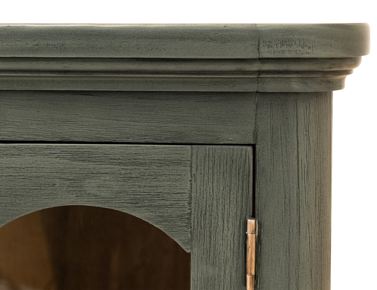 Brava Collection Console, Green, 4 Door