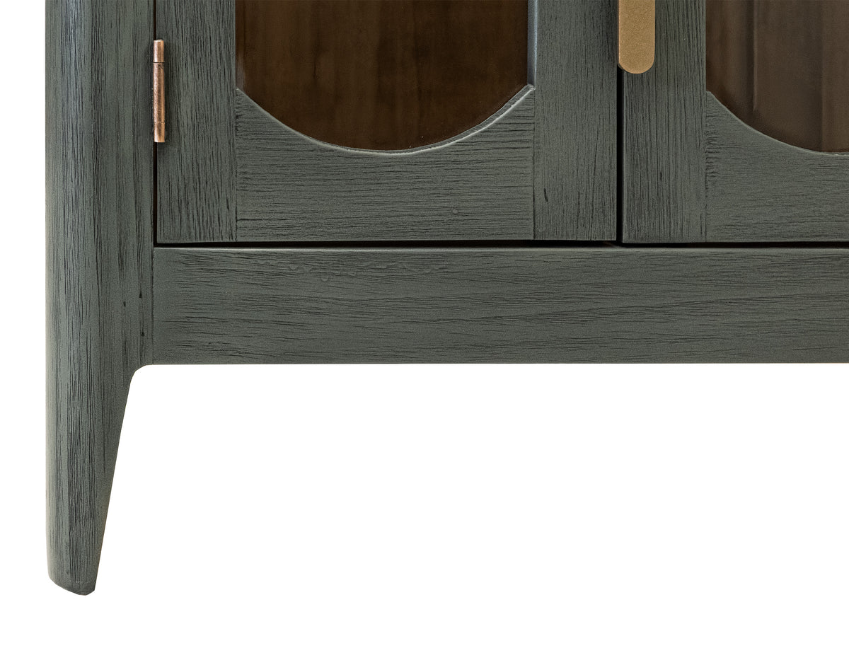 Brava Collection Console, Green, 4 Door