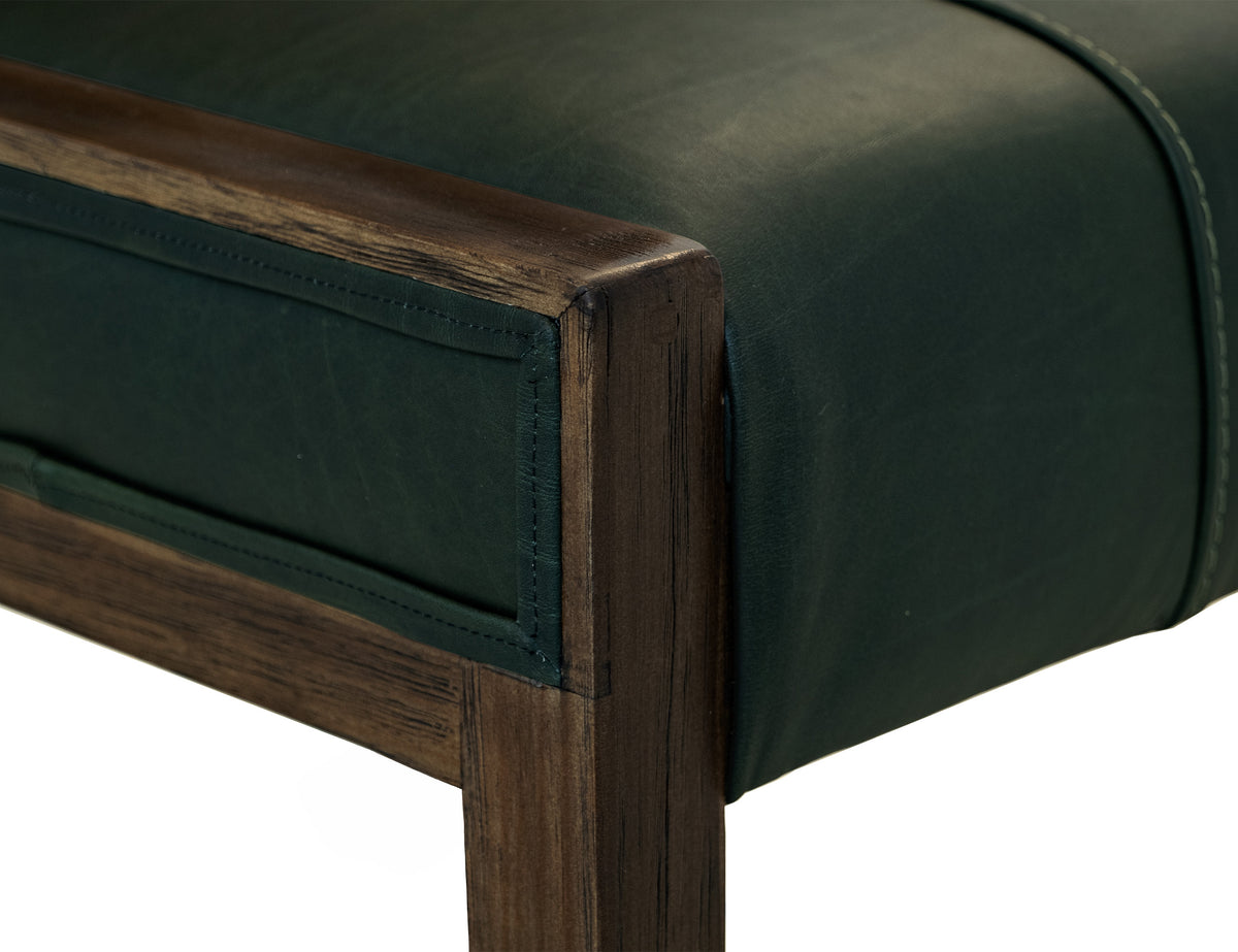 Balam Upholstered Chair, Black, (100% Leather)