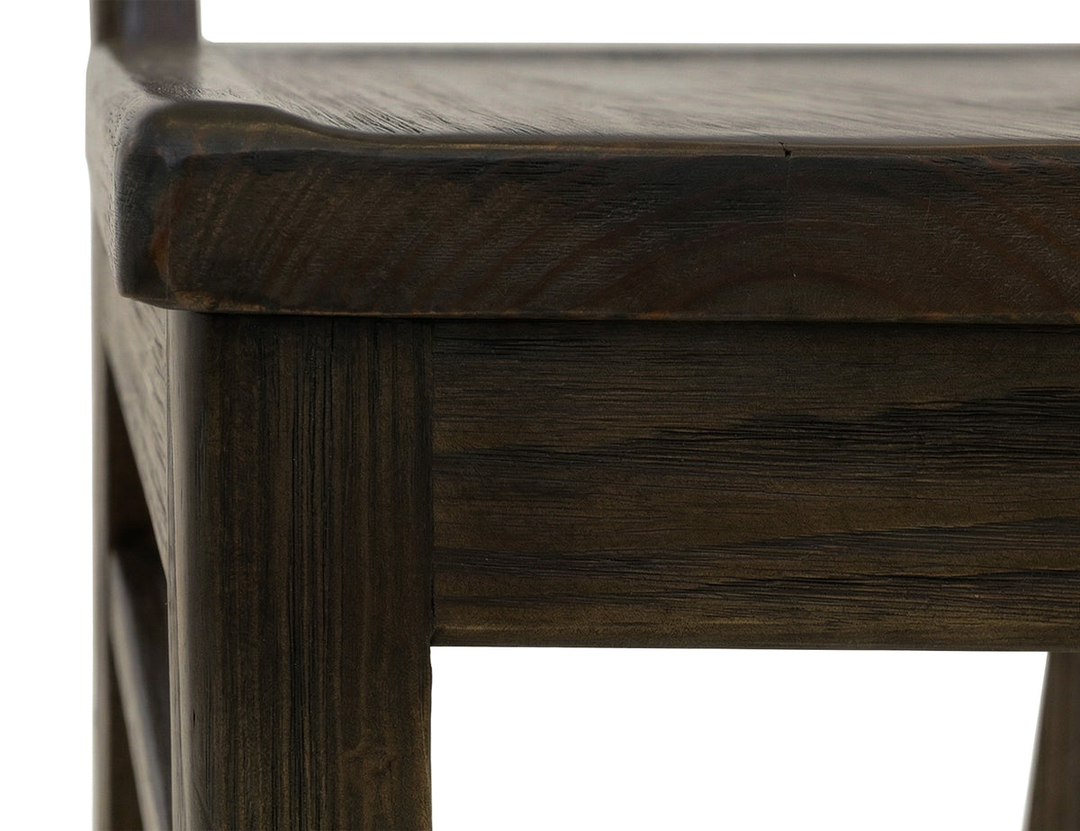 Black Balam Chair, Black, Wooden - IFD4426CHR