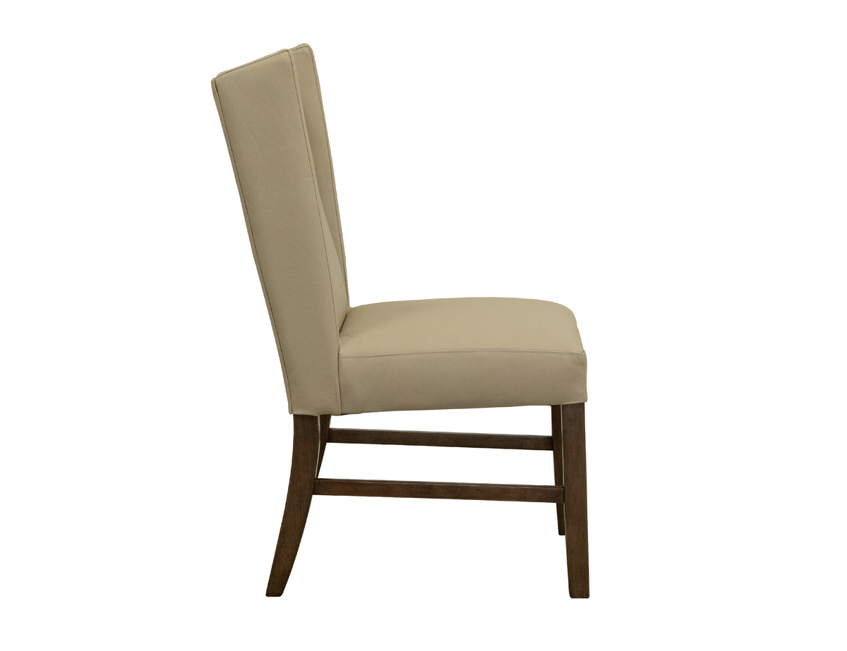 Forge Upholstered Chair, Ivory, (100% Leather) - IFD5823CHUBG