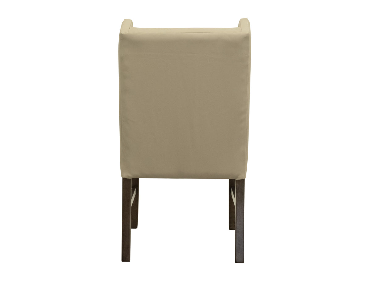 Forge Upholstered Chair, Ivory, (100% Leather) - IFD5823CHUBG