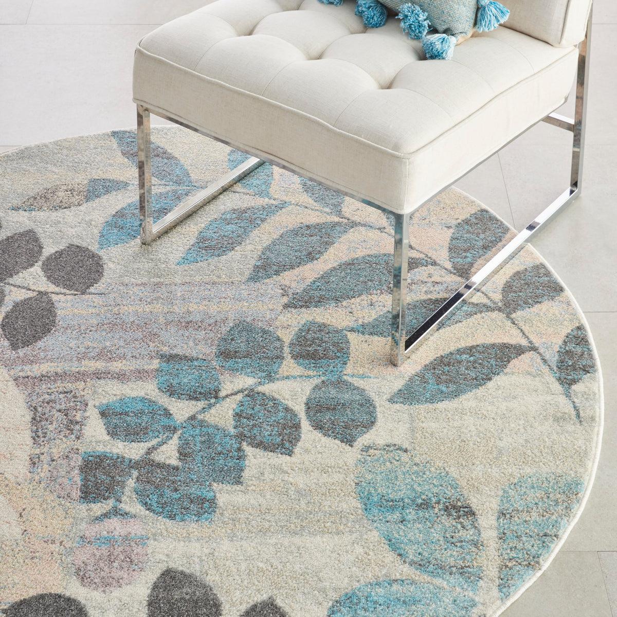 Tranquil TRA01 Ivory Light Blue Rug
