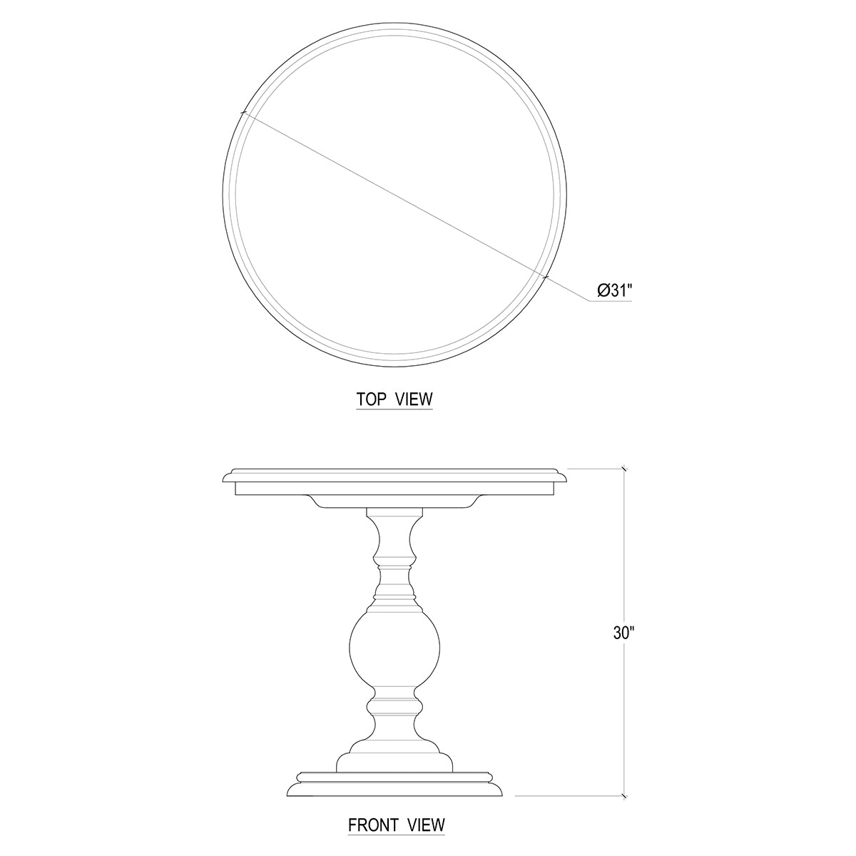 Gloucester Lamp Table in Architectural White