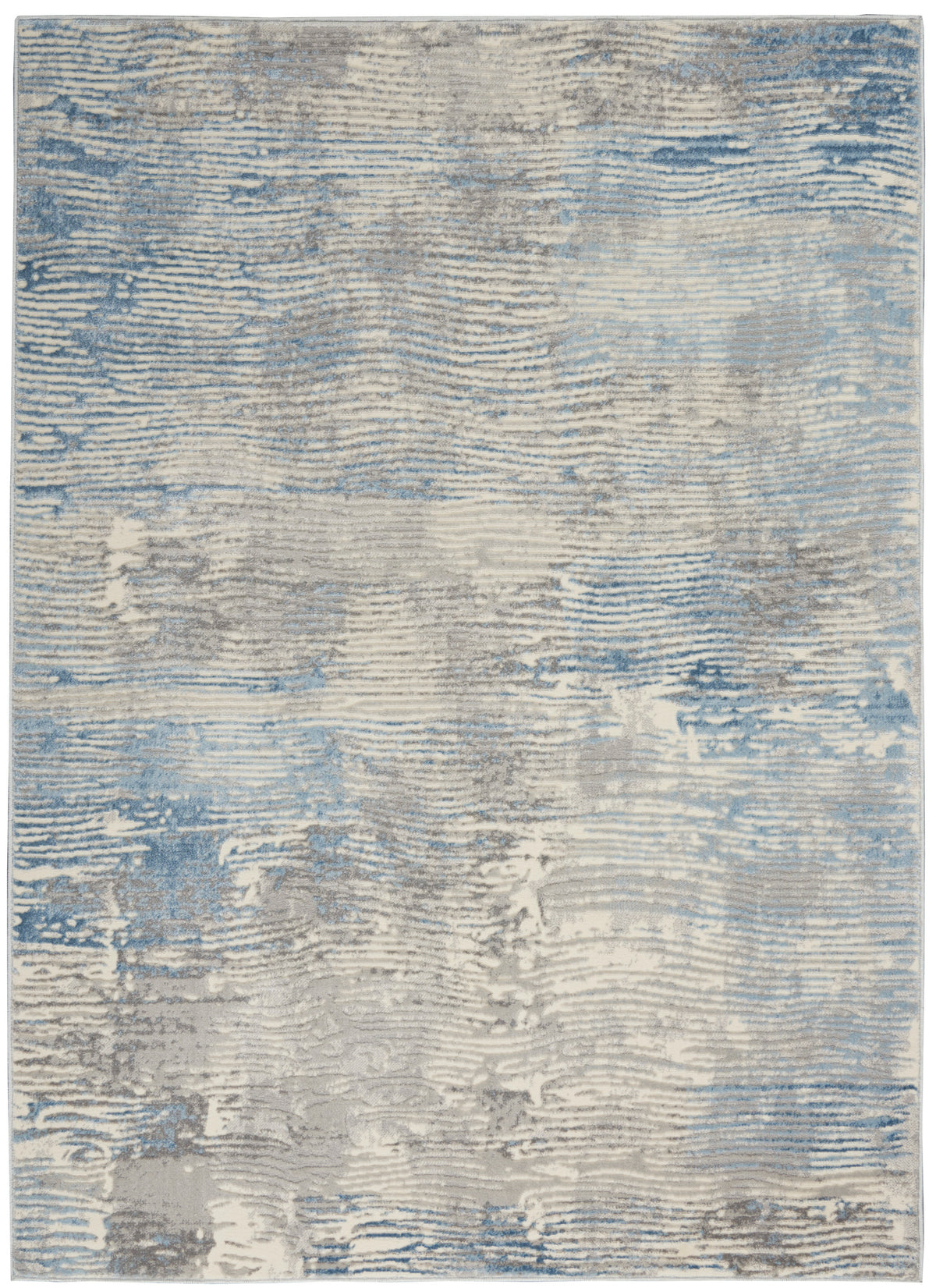 Solace SLA01 Ivory Grey Blue Rug