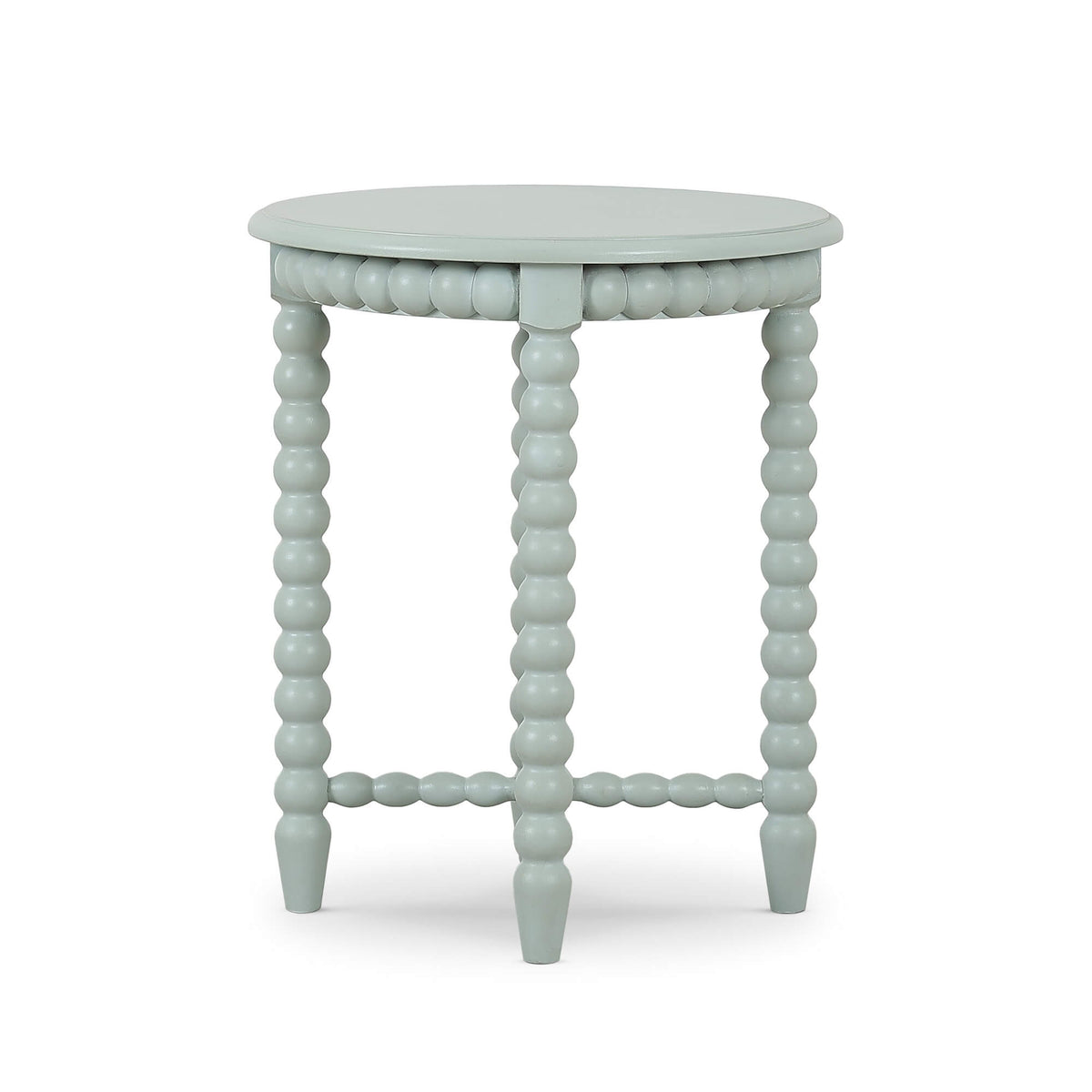 Cholet Round End Table in Vintage Fennel Green