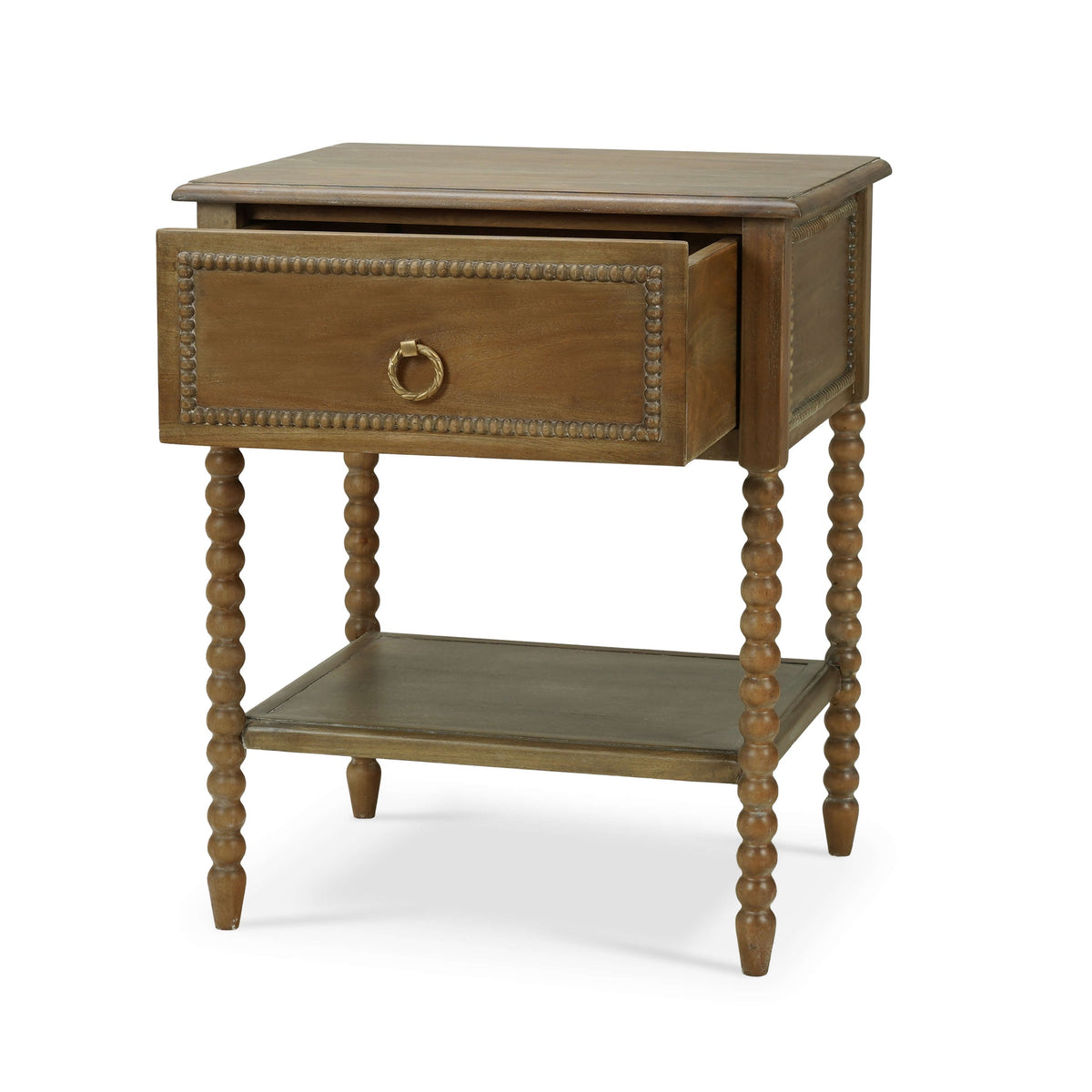 Cholet Bedside Table in Straw Wash