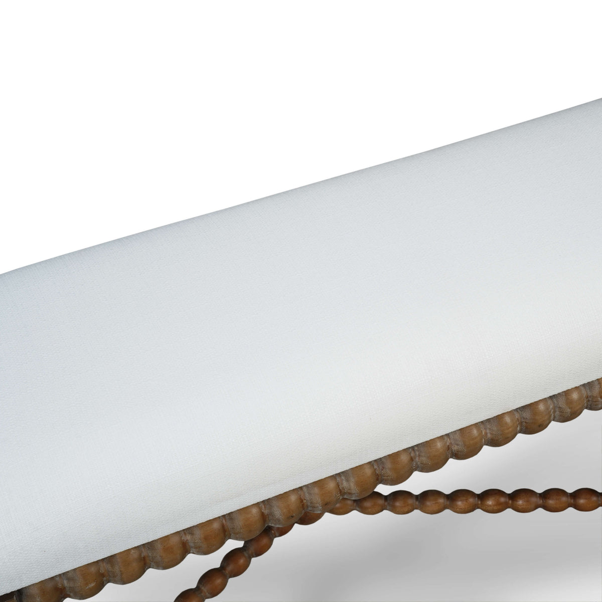 Cholet Bench Medium in Straw Wash w/ Arctic White Performance Fabric
