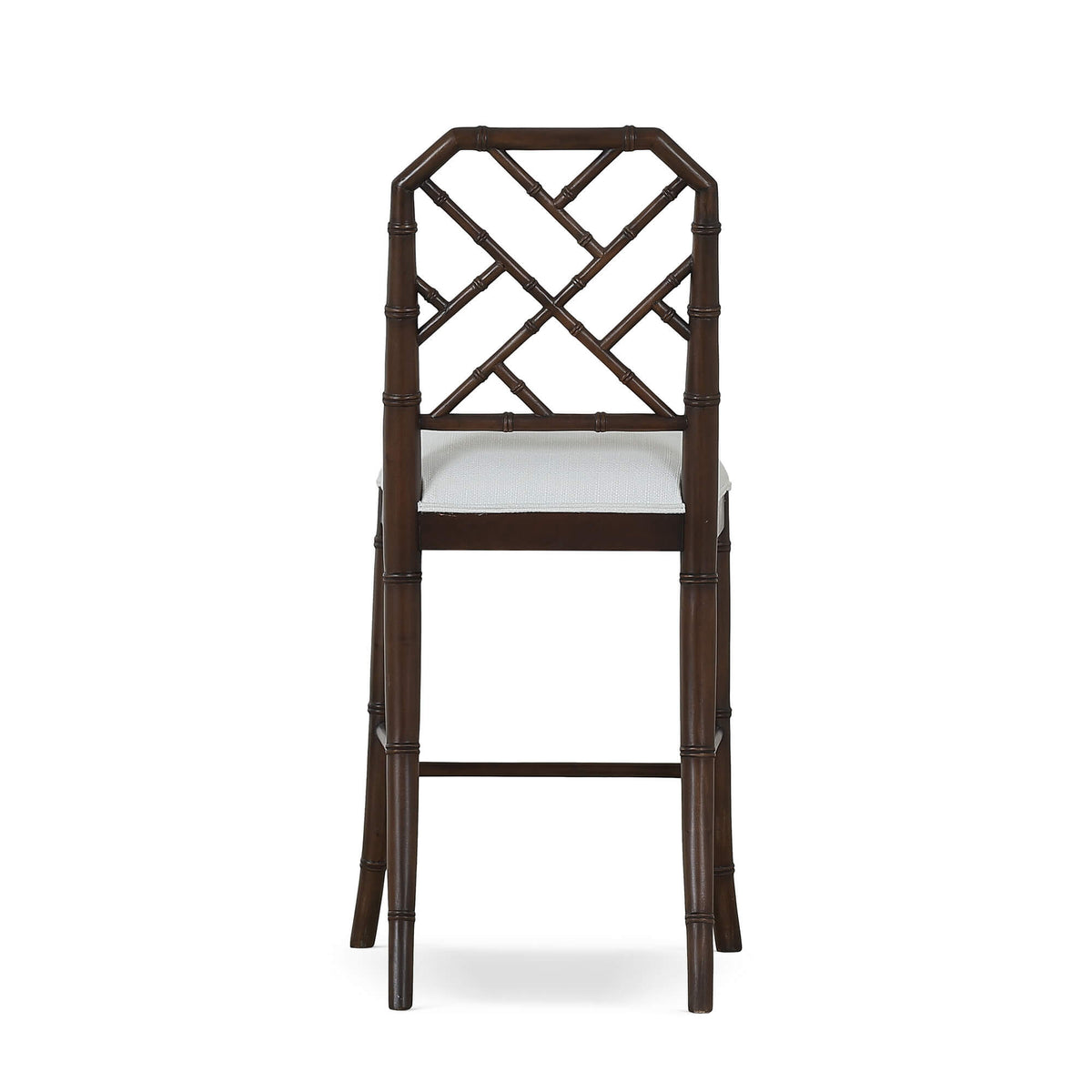 Martinique Counter Stool in Walnut w/ Arctic White Performance Fabric