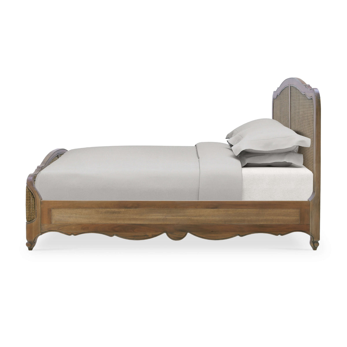 Covington Bed King in Straw Wash w/ Rattan Glaze