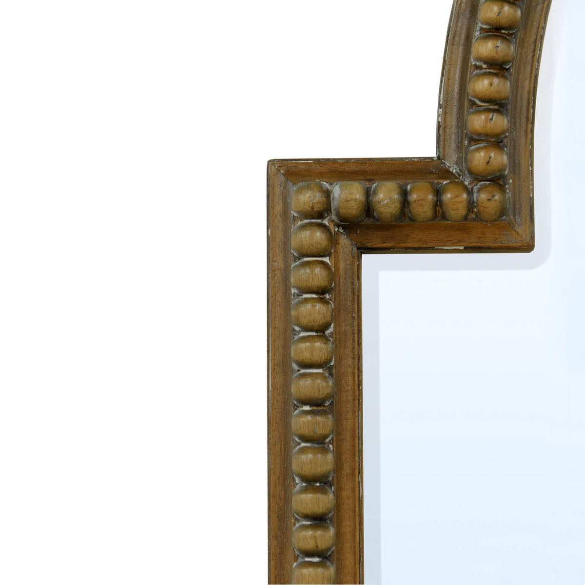 Cholet Curved Mirror in Straw Wash