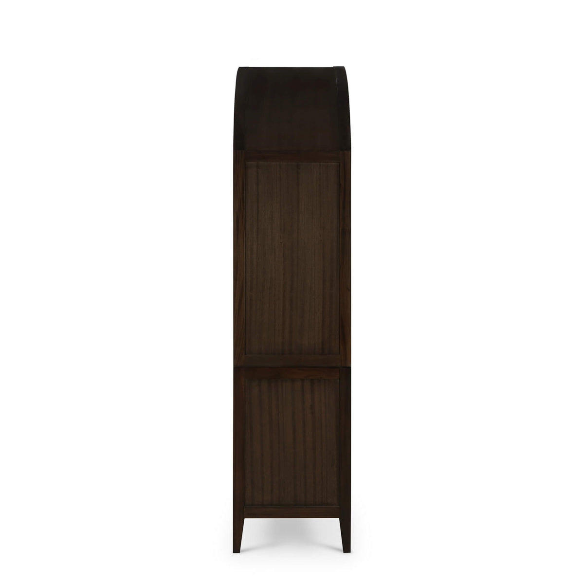 Lumina Glass Cabinet in Walnut w/ Putty Interior