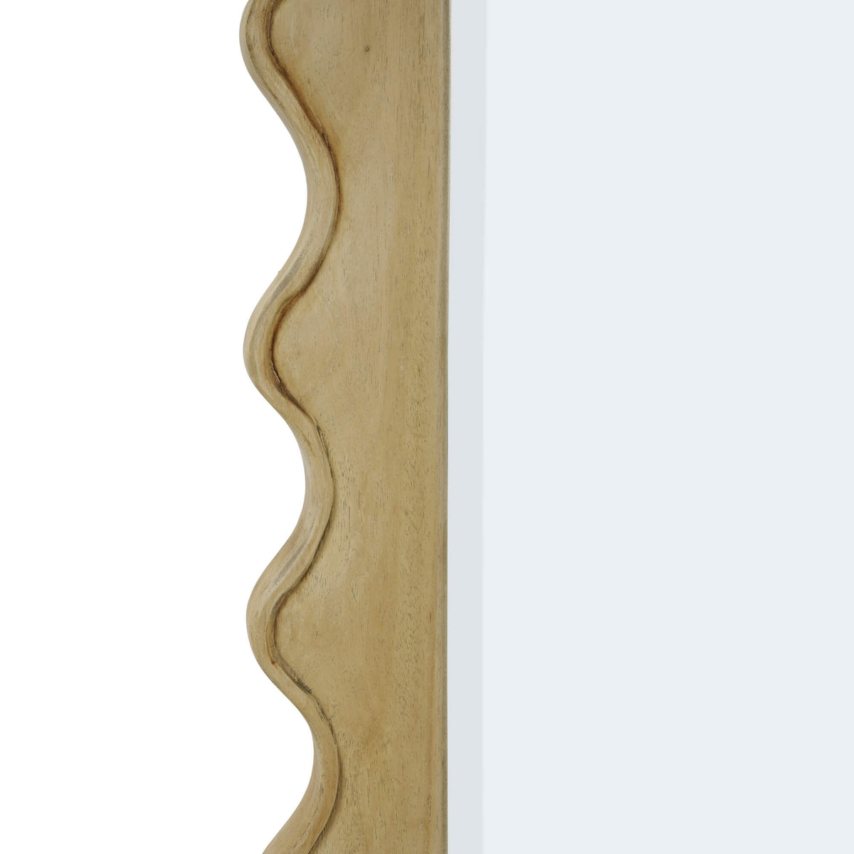 Chloe Square Mirror in Fruitwood