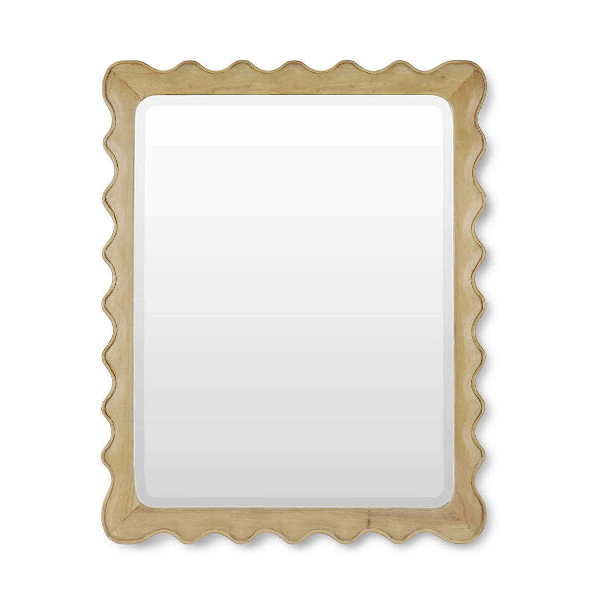Chloe Square Mirror in Fruitwood