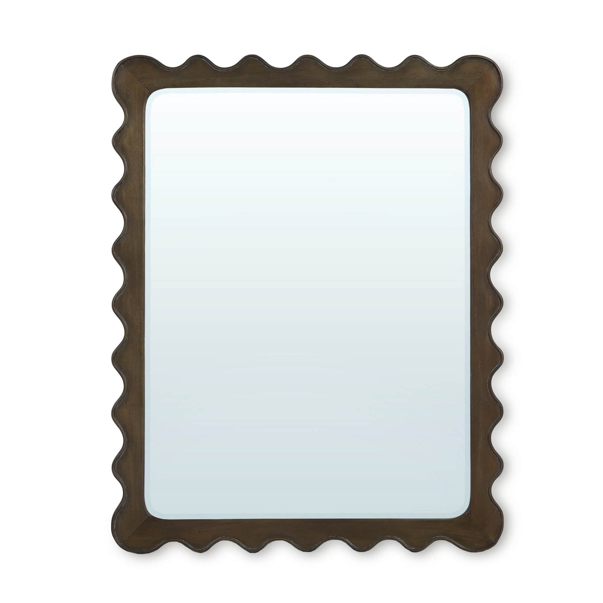 Chloe Square Mirror in Straw Wash