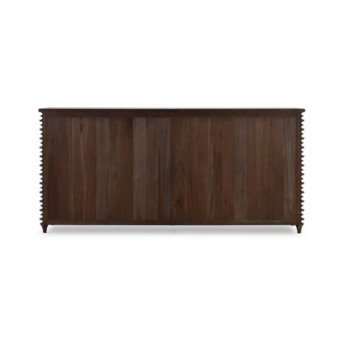 Milano 4 Door Sideboard in Walnut w/ Putty Interior