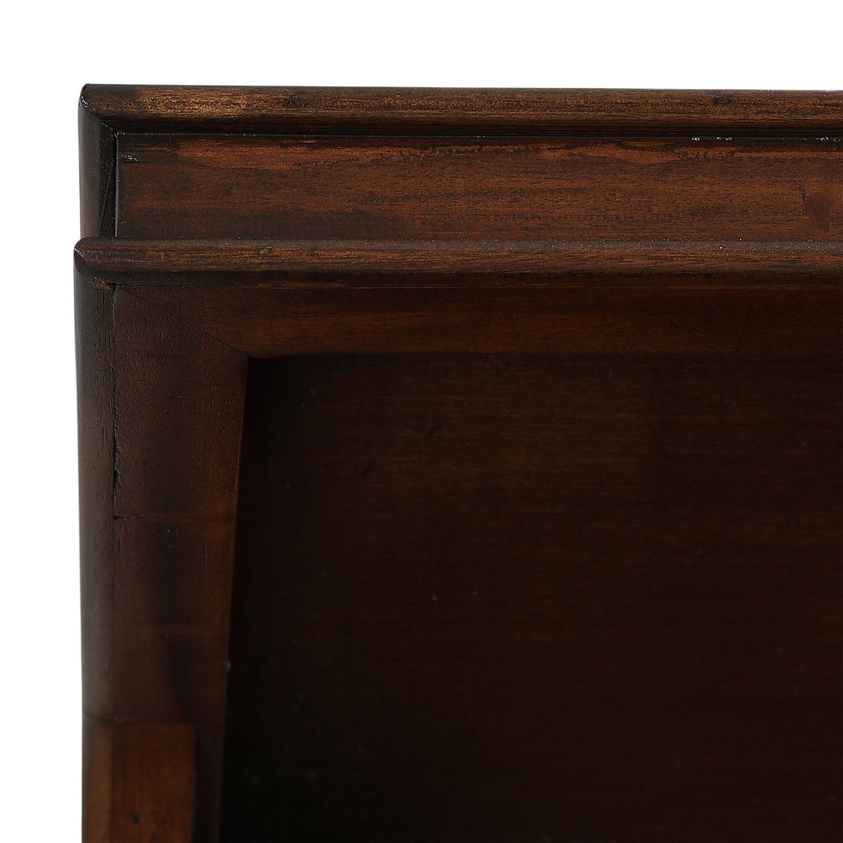 Vannes Crescent Bookcase in Matt Teak Brown