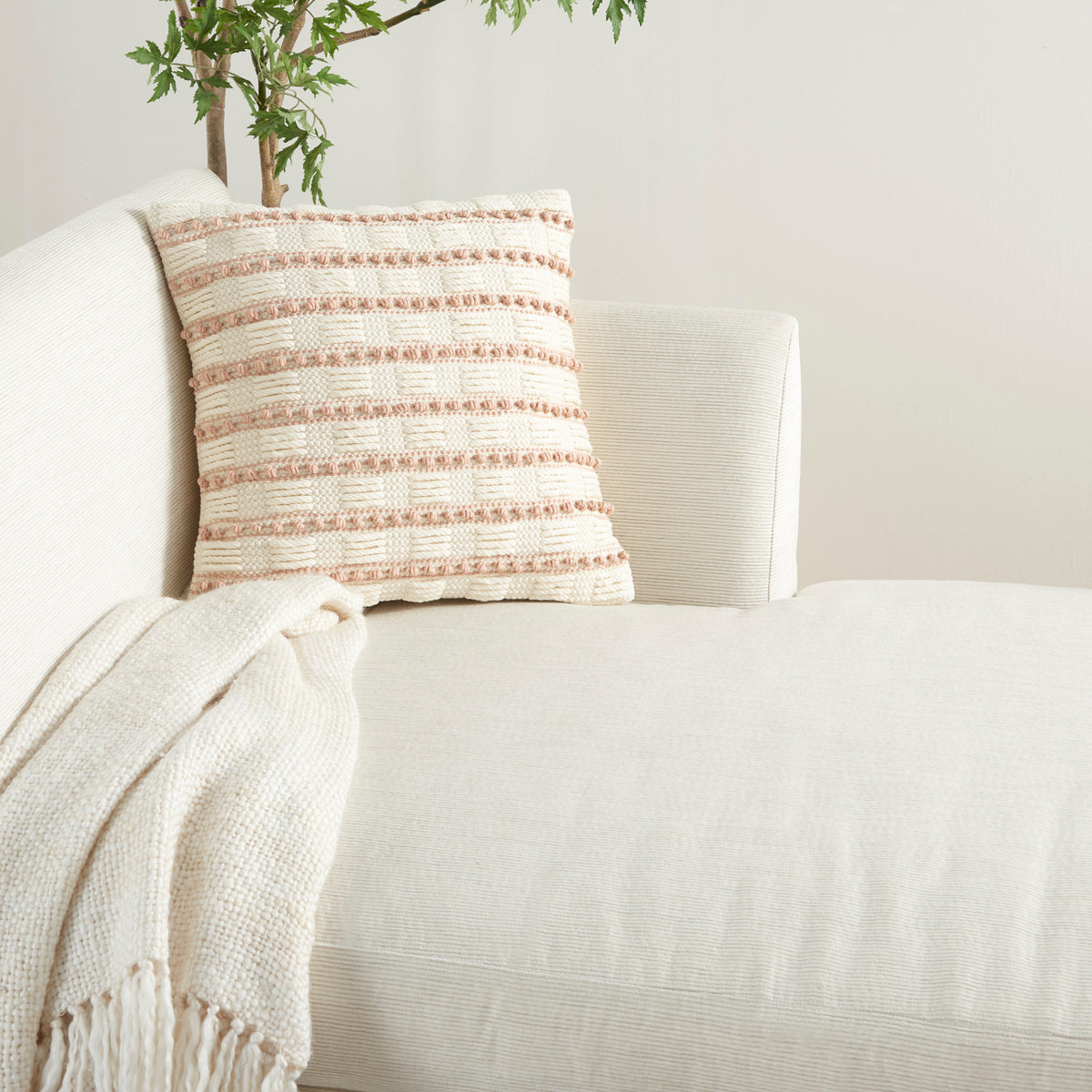 Lifestyle GC384 Blush 18" x 18" Throw Pillows