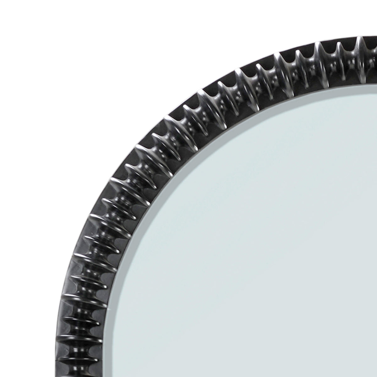 Milano Arched Floor Mirror in Batavia Black
