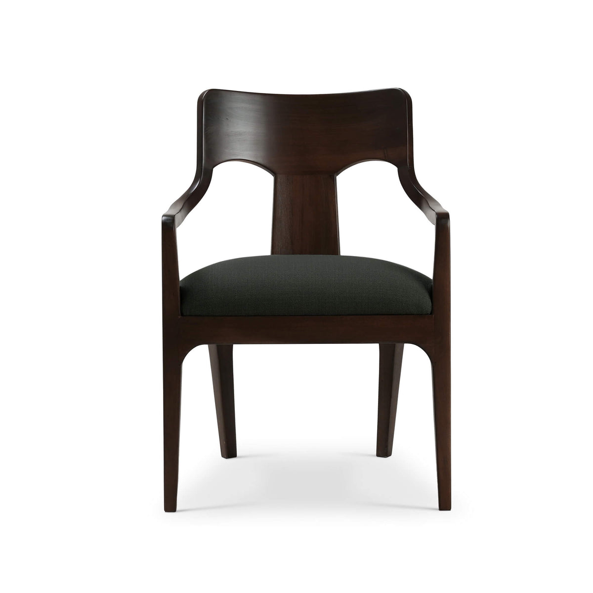 Colorado Dining Chair in Walnut w/ Smoke Performance Fabric