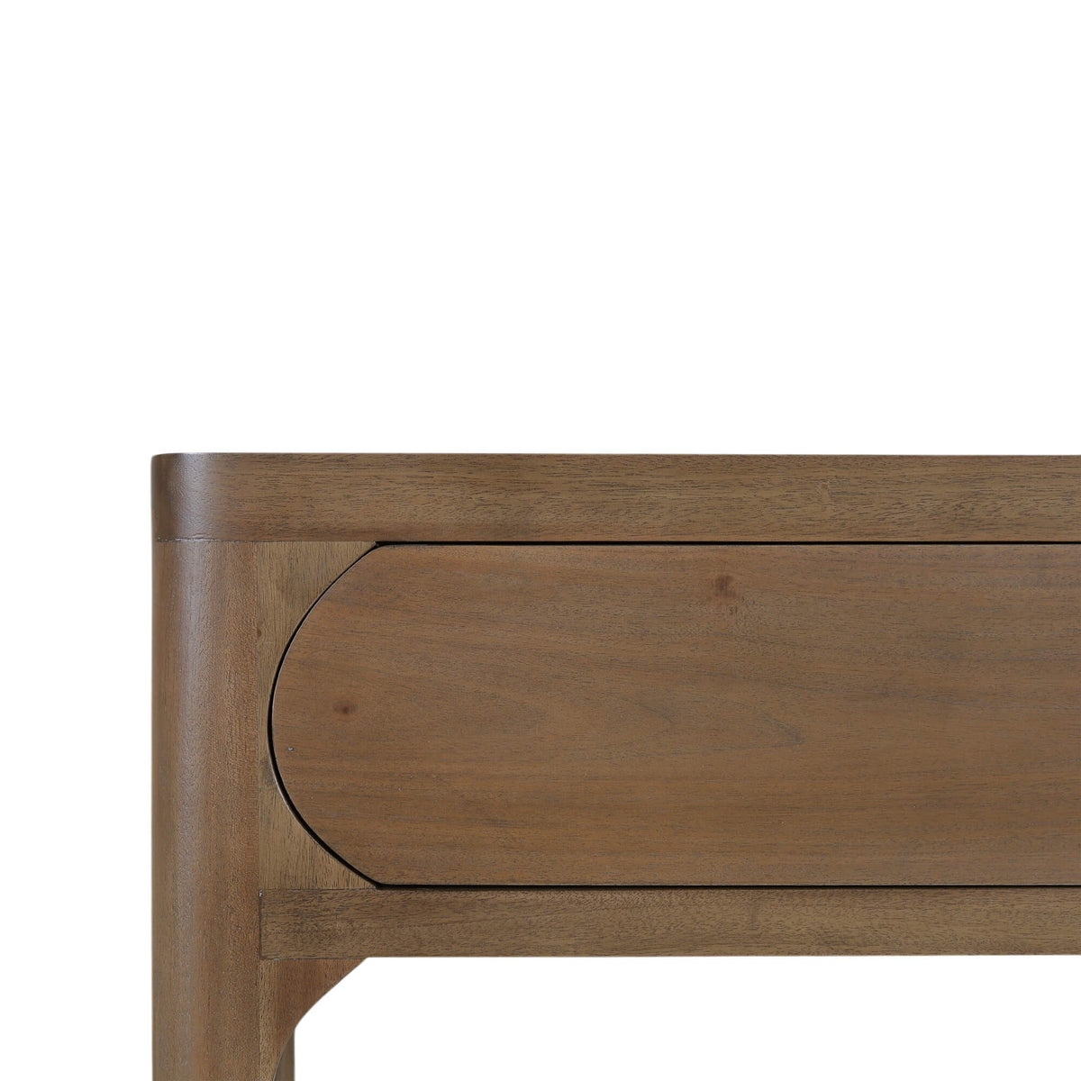 Corte Open Console Table w/ 2 Drawers in Straw Wash