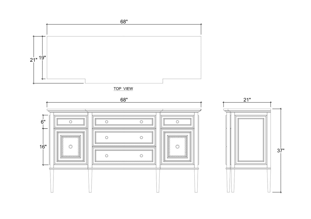 Vivienne Sideboard in Walnut