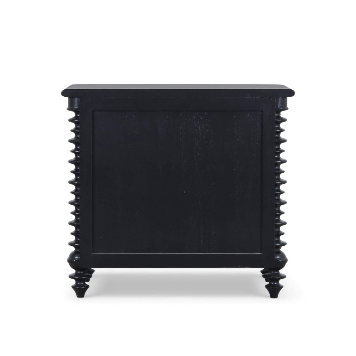 Milano 2 Drawer Bedside Table in Batavia Black