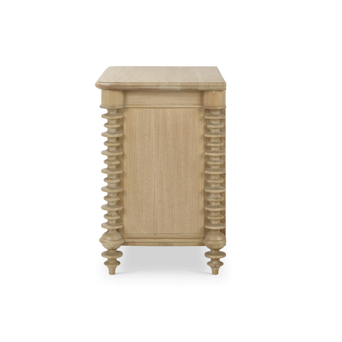 Milano 2 Drawer Bedside Table in Fruitwood