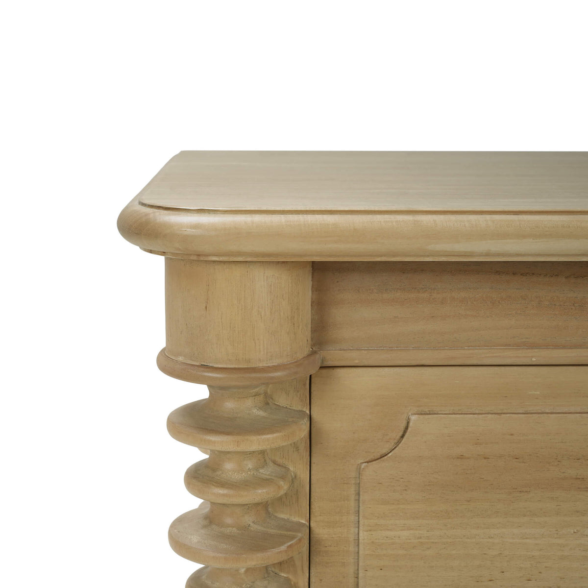 Milano 2 Drawer Bedside Table in Fruitwood