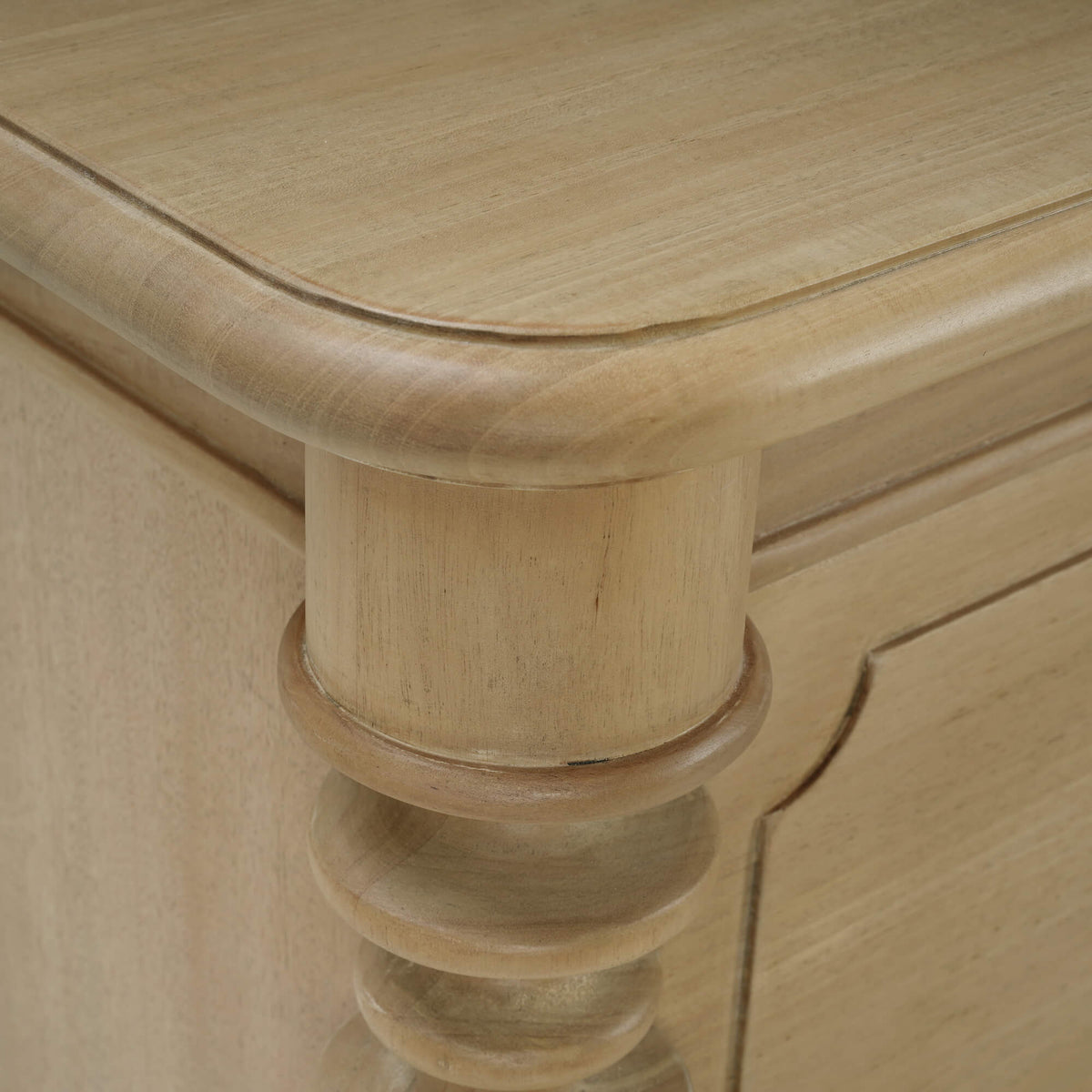 Milano 2 Drawer Bedside Table in Fruitwood