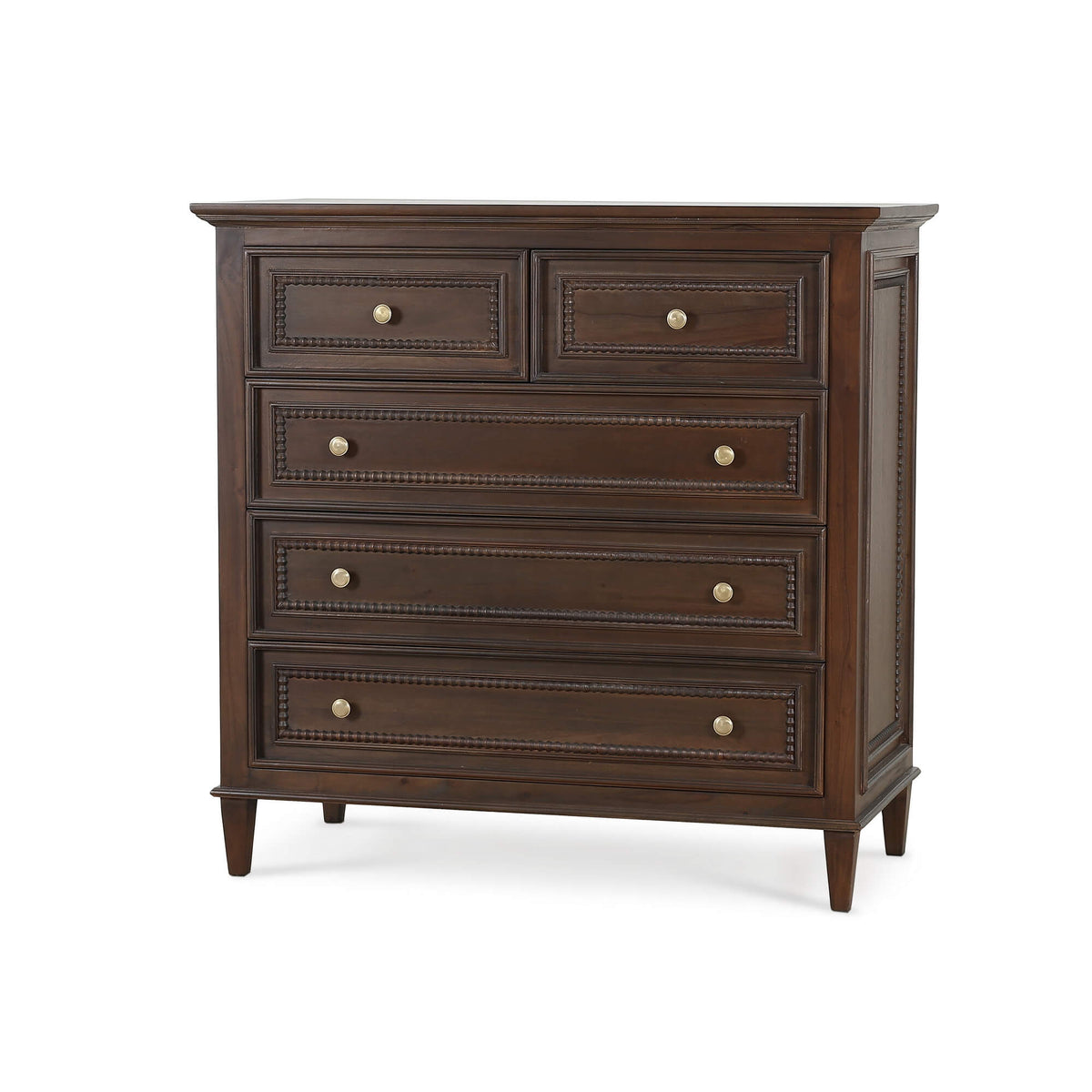 Vivienne 5 Drawer Dresser in Walnut