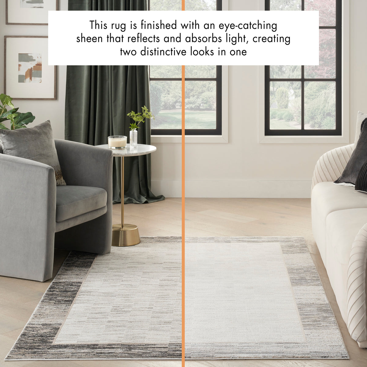 Desire DSR02 Grey Black Rug