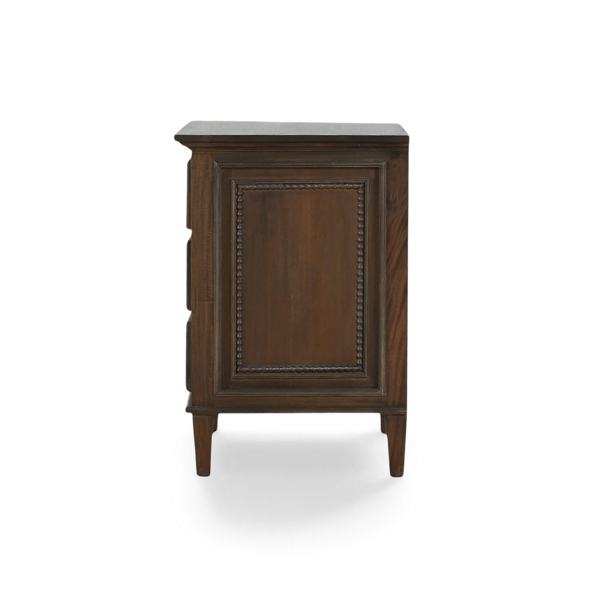 Vivienne 3 Drawer Bedside Large Table in Walnut