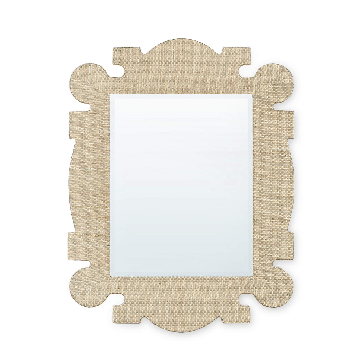 Rodeo Mirror w/ Rattan Natural