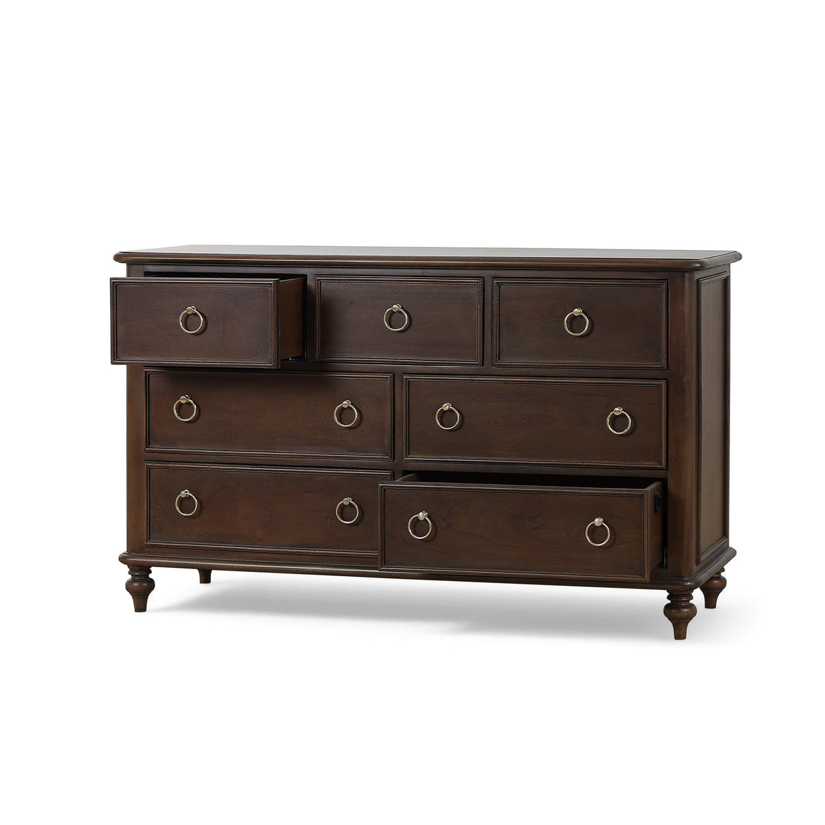 Savannah 7 Drawer Dresser in Walnut