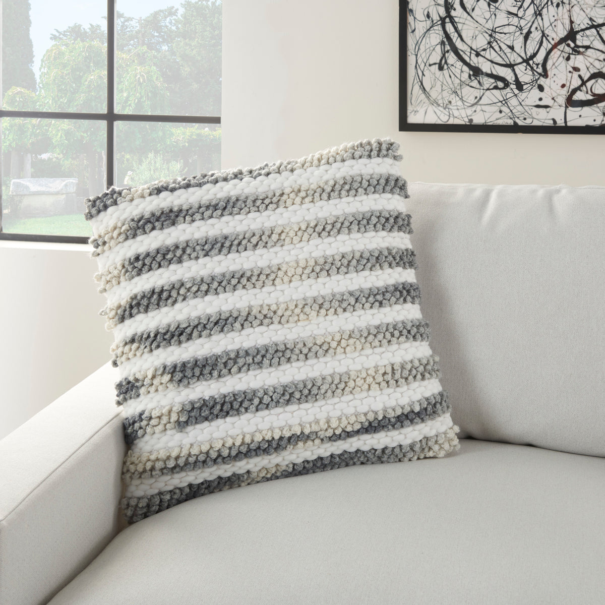 Lifestyle DC308 Charcoal 20" x 20" Throw Pillows