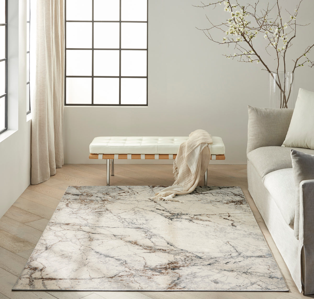 CK073 Compass CMP02 Ivory Multicolor Rug