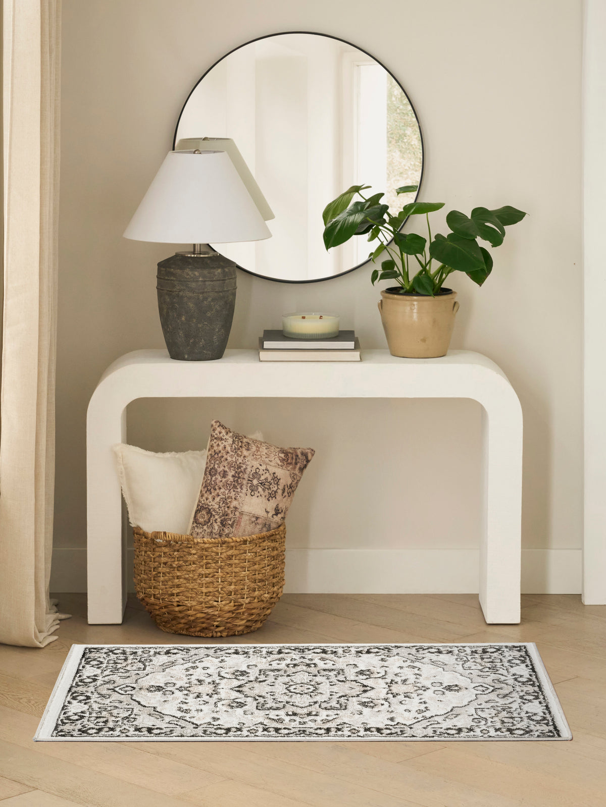 Dekor DEK08 Ivory Charcoal Rug