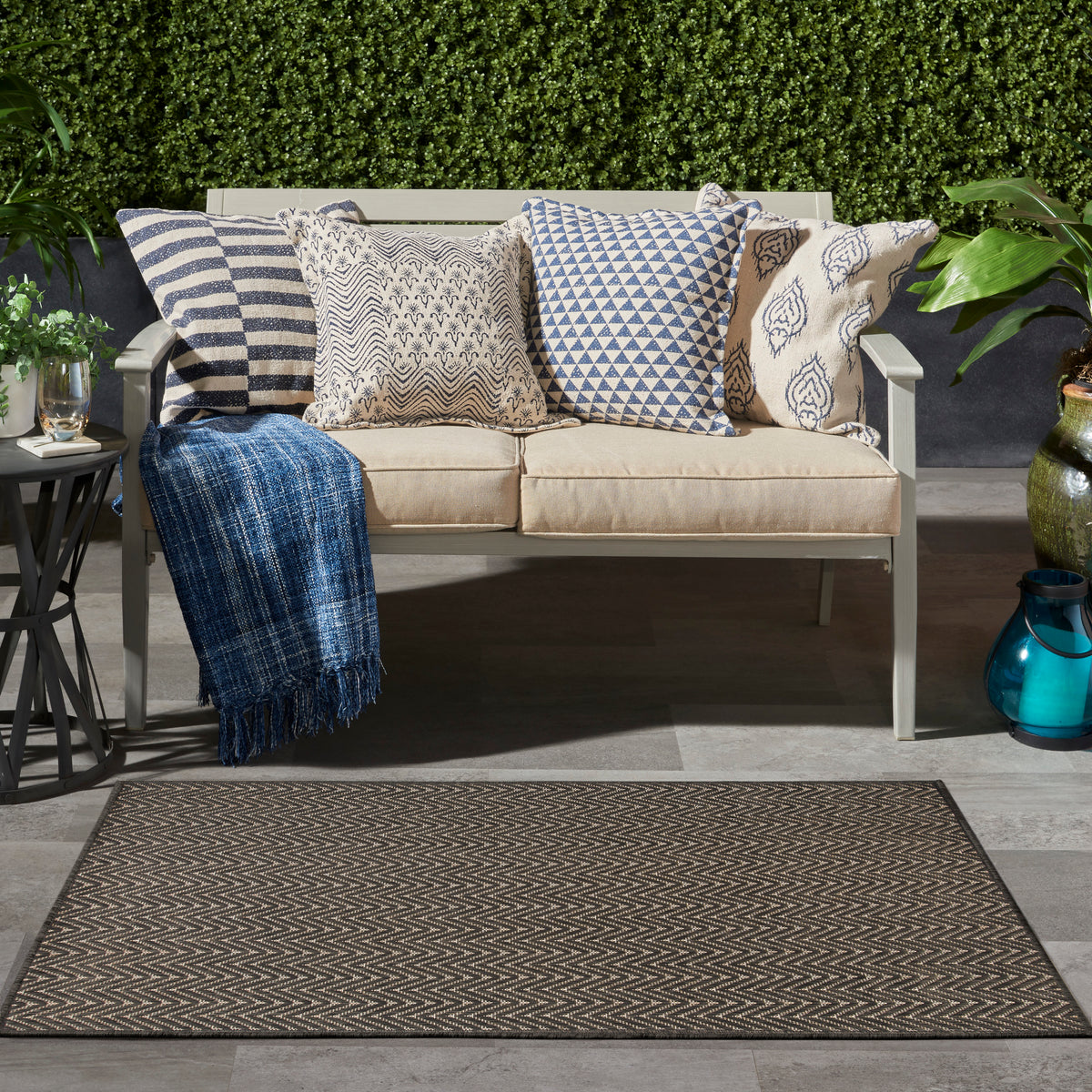 Horizon Indoor/Outdoor HOZ02 Charcoal Rug