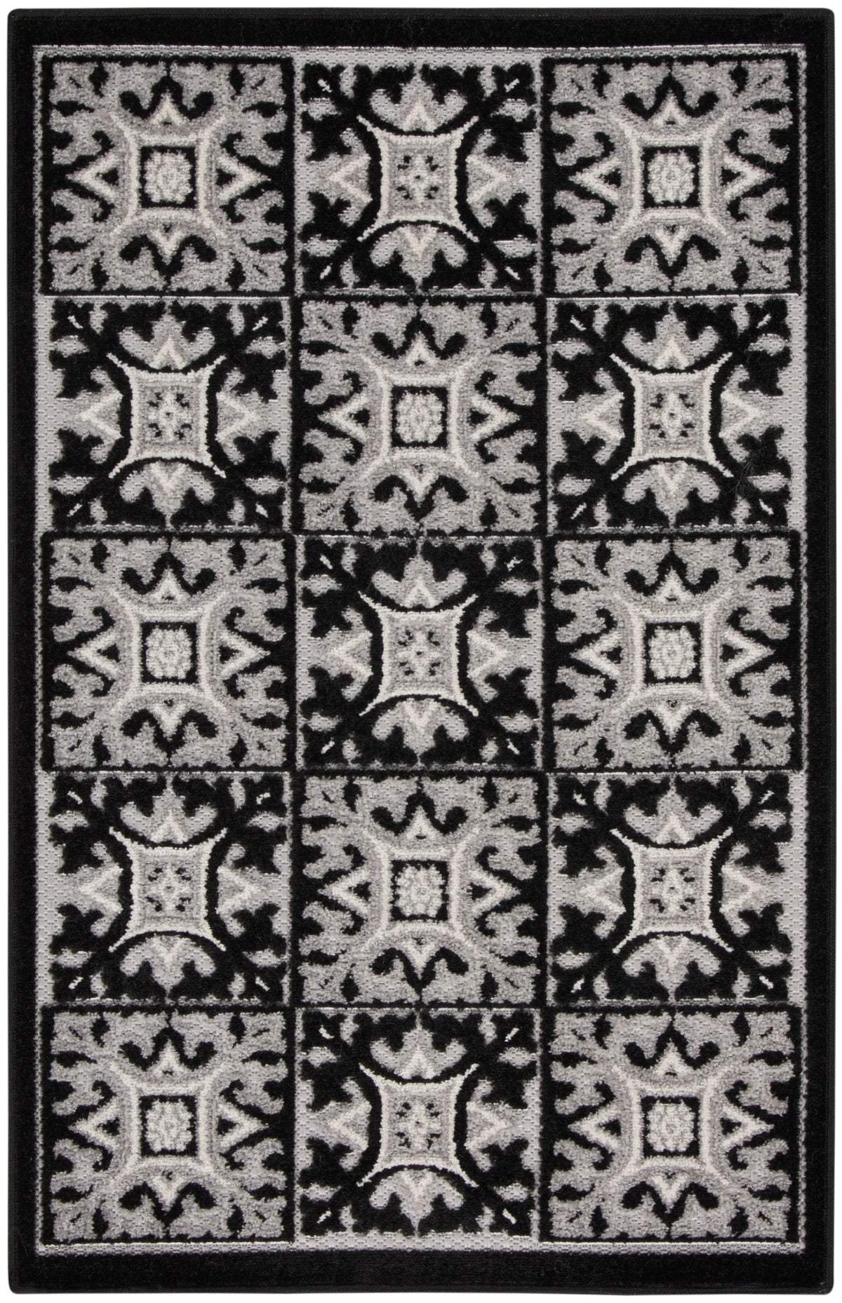 Aloha ALH34 Black White Rug