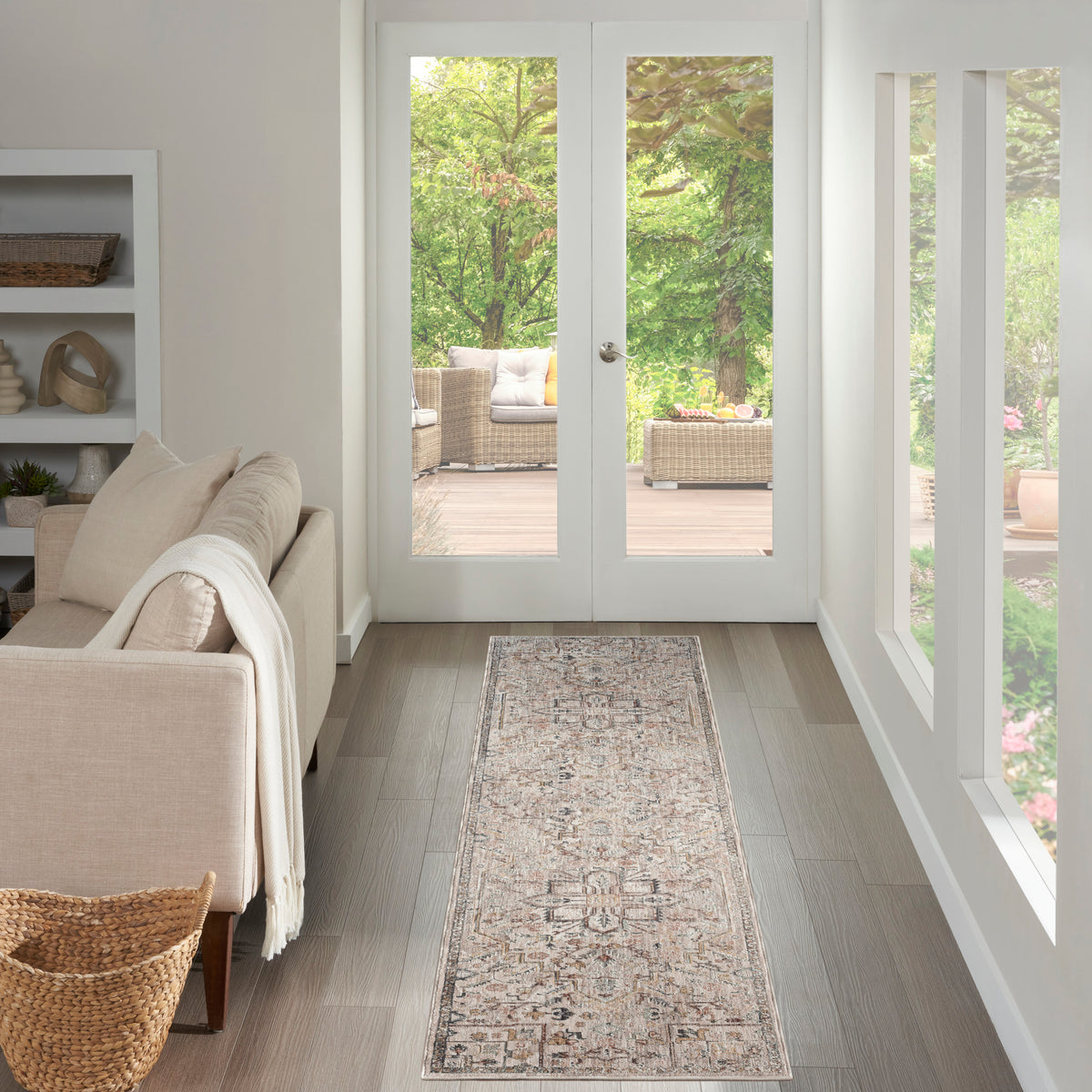 Antique Fusion ANF02 Ivory Multicolor Rug