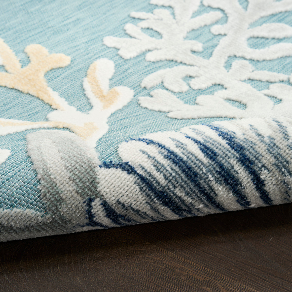 Suncoast SNC04 Teal Multicolor Rug