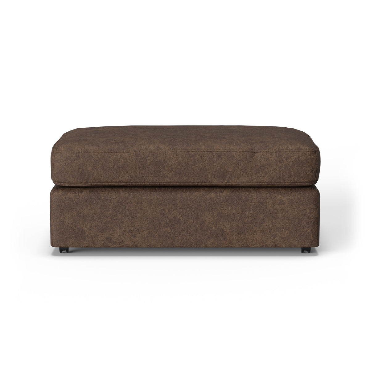 Vail Leather Cocktail Ottoman