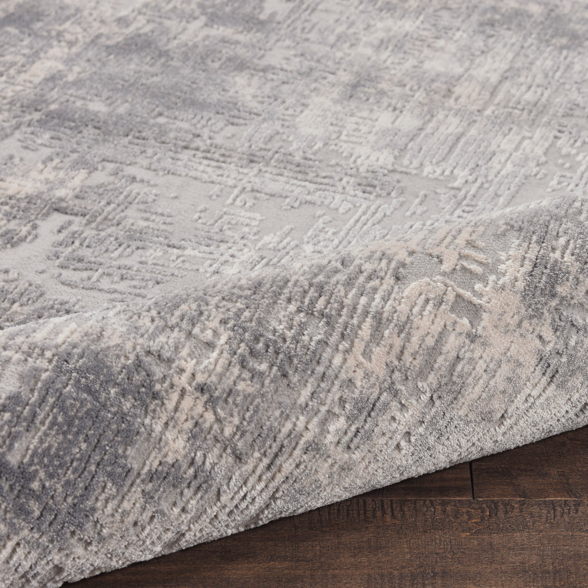 Rustic Textures RUS01 Ivory/Silver Rug