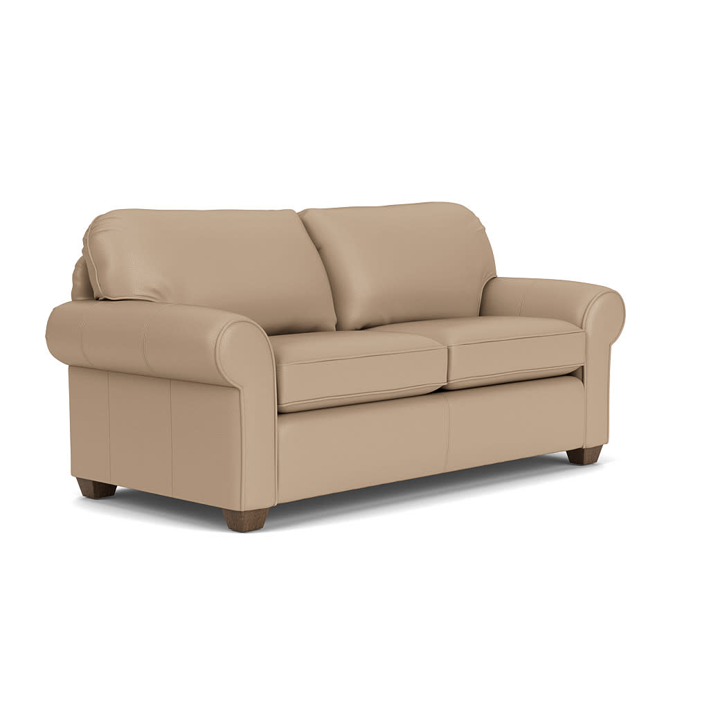 Thornton Leather Two-Cushion Sofa