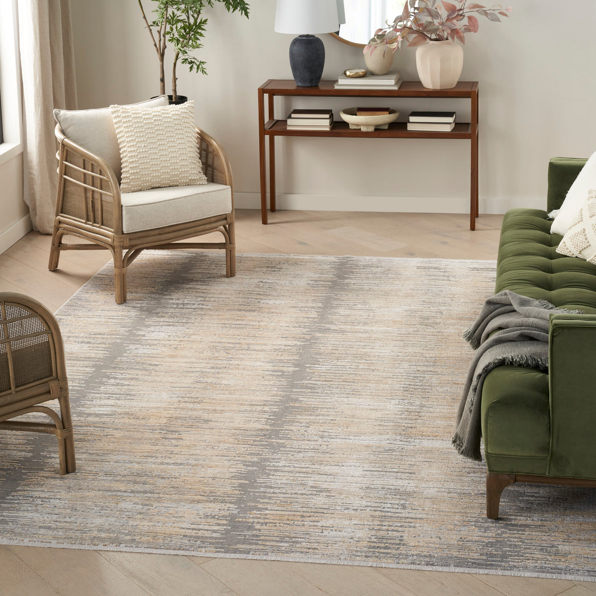 Abstract Hues ABH03 Grey Gold Rug