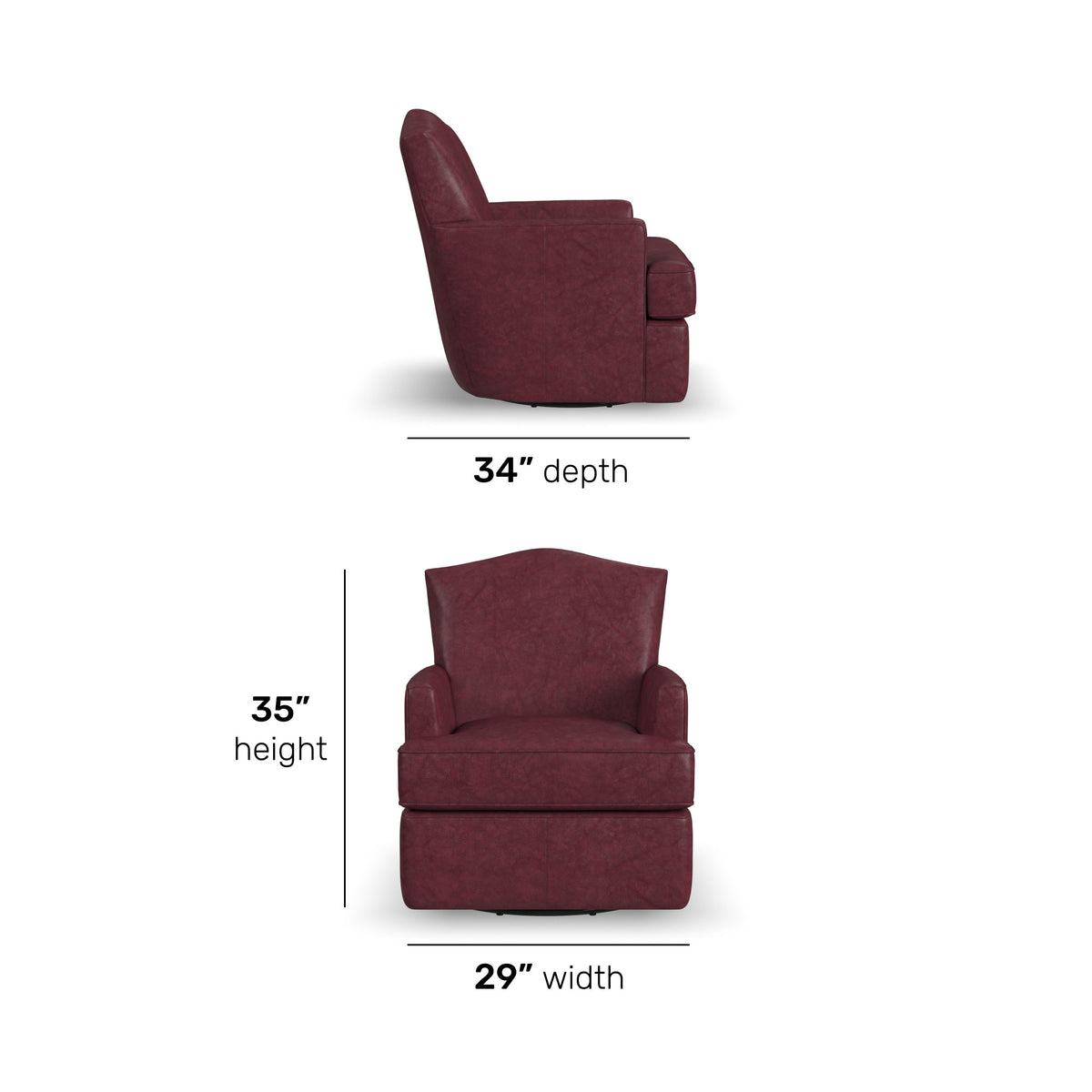Judge Leather Swivel Chair